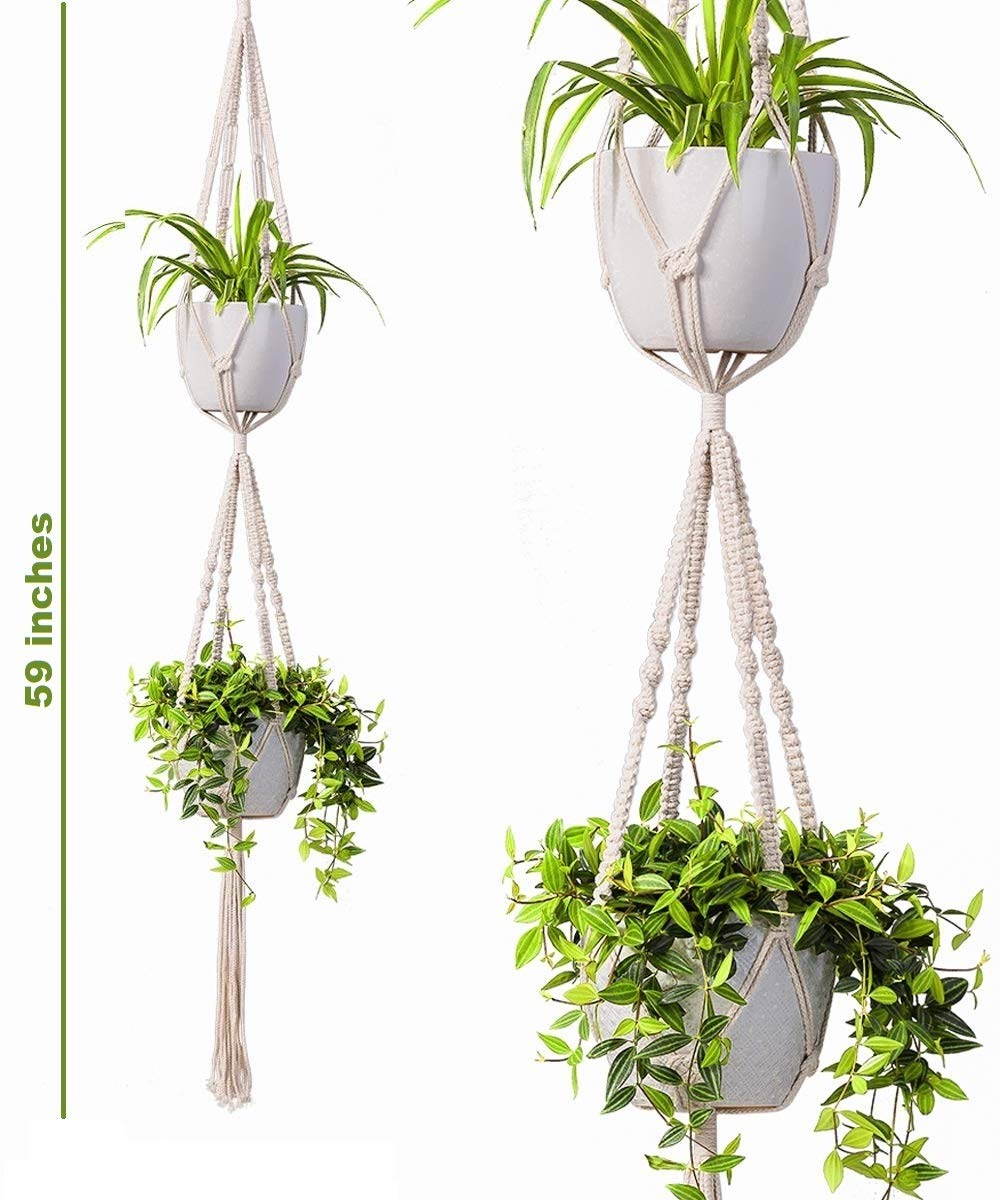 macrame hanging planter