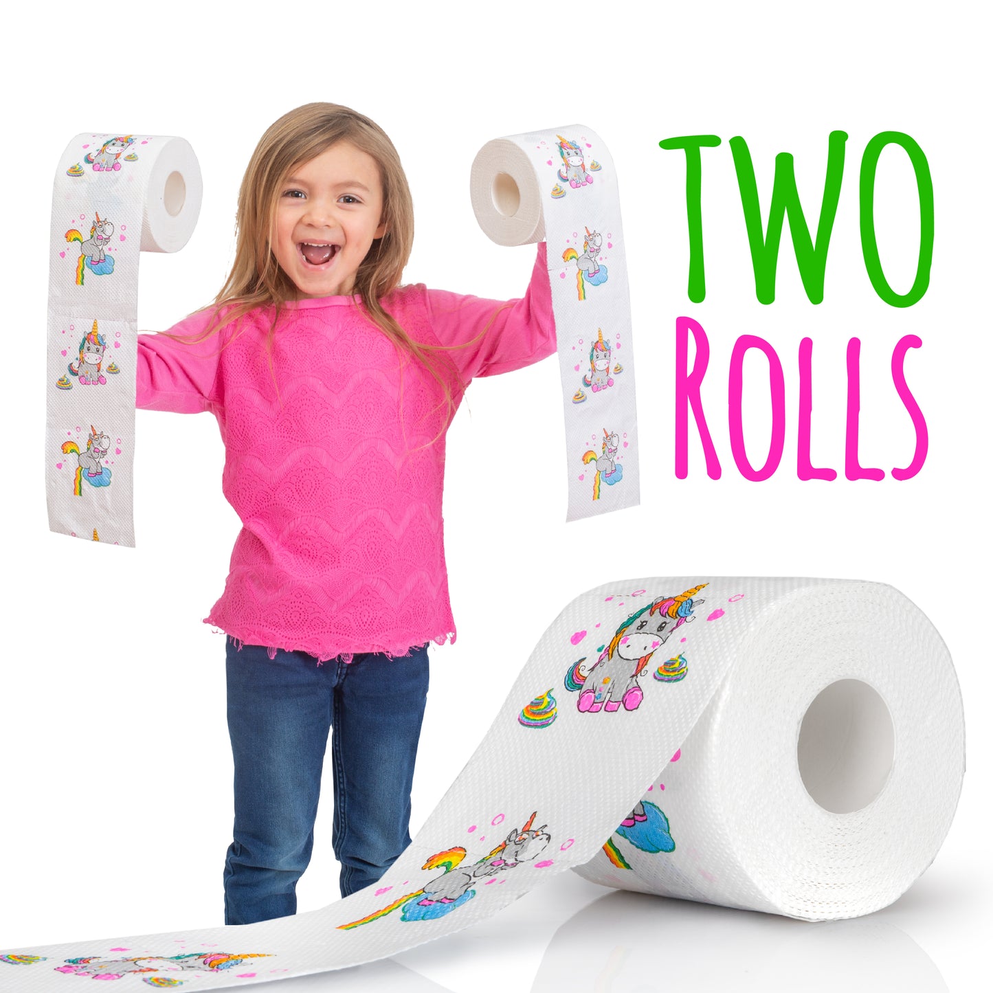 Unicorn toilet paper, Pink Toilet Paper for Toddler Potty Training, Novelty Toilet Paper, Colored Toilet Paper, Unicorn Gag Gift, Fancy Toilet Paper, Unicorn Bathroom Decoration for Girls