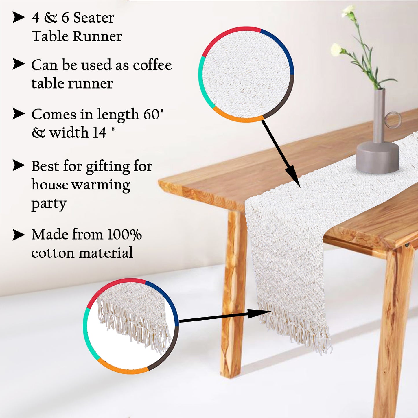 macrame table runner