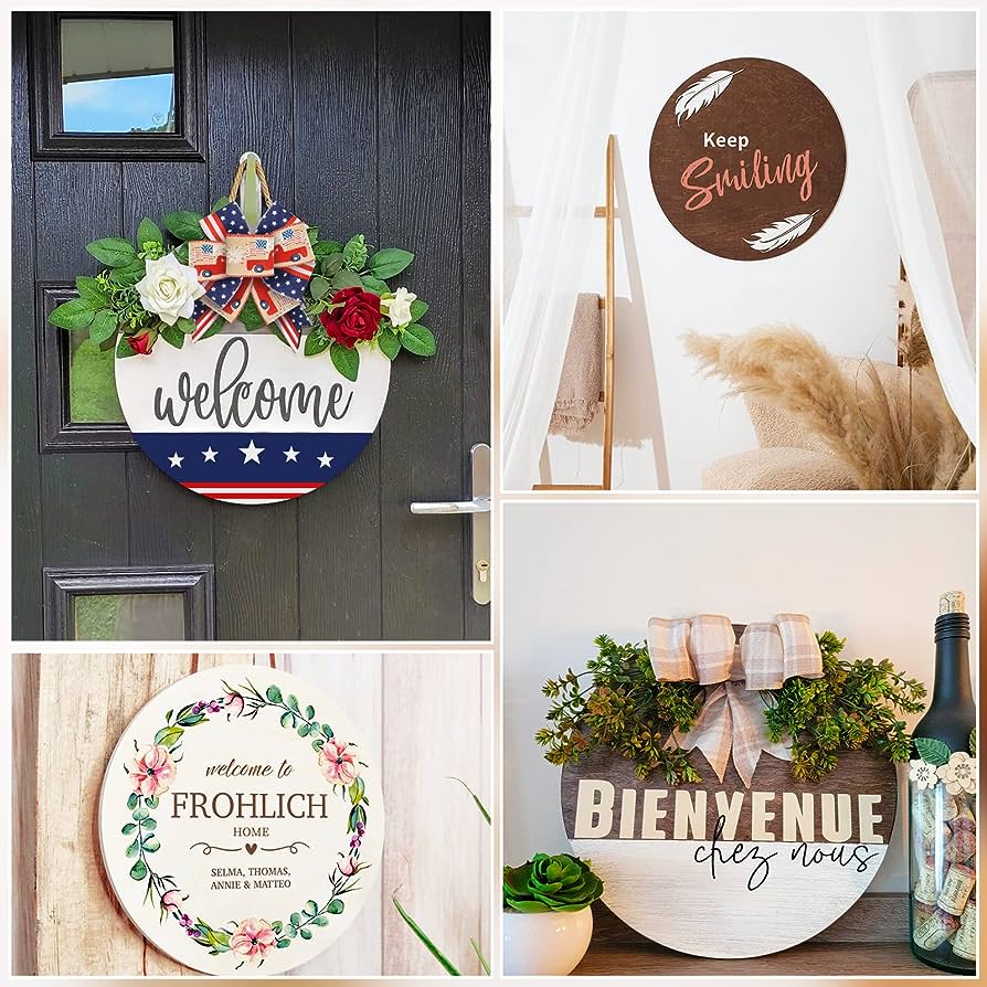 12 inch wooden circles pack of 10