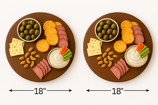 2‑Pack 18" Glossy Brown Wooden Lazy Susans – Premium Pine Wood Turntables