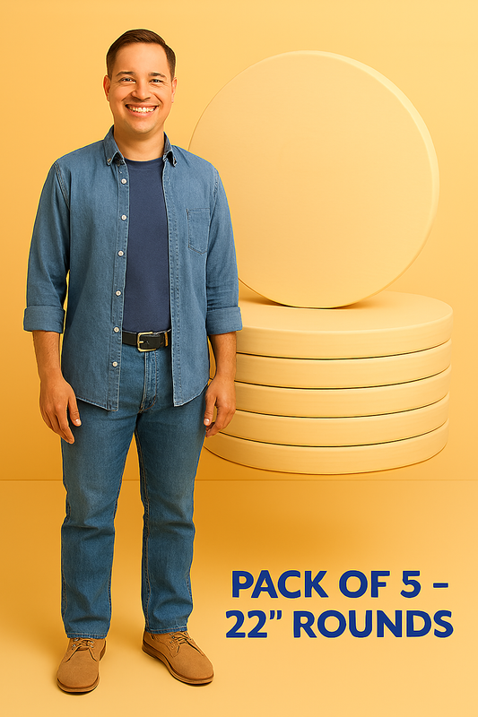 Set of 5 Pine Wooden Circles 22'' Diameter & 3/4'' Thick for Art ,Crafts & Other DIY Projects (Copy)