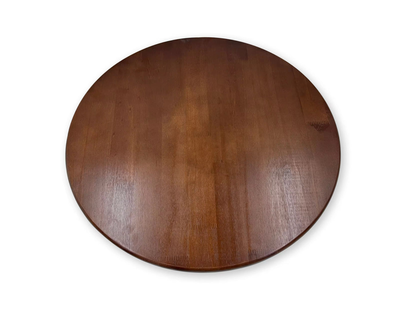 24" Wooden Lazy Susan – Dark Brown Rotating Tray for Dining Table, Kitchen & Pantry  Handcrafted Pine Wood Turntable