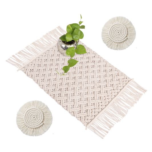macrame table runner
