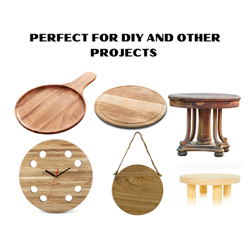 15 inch wood circles for crafts