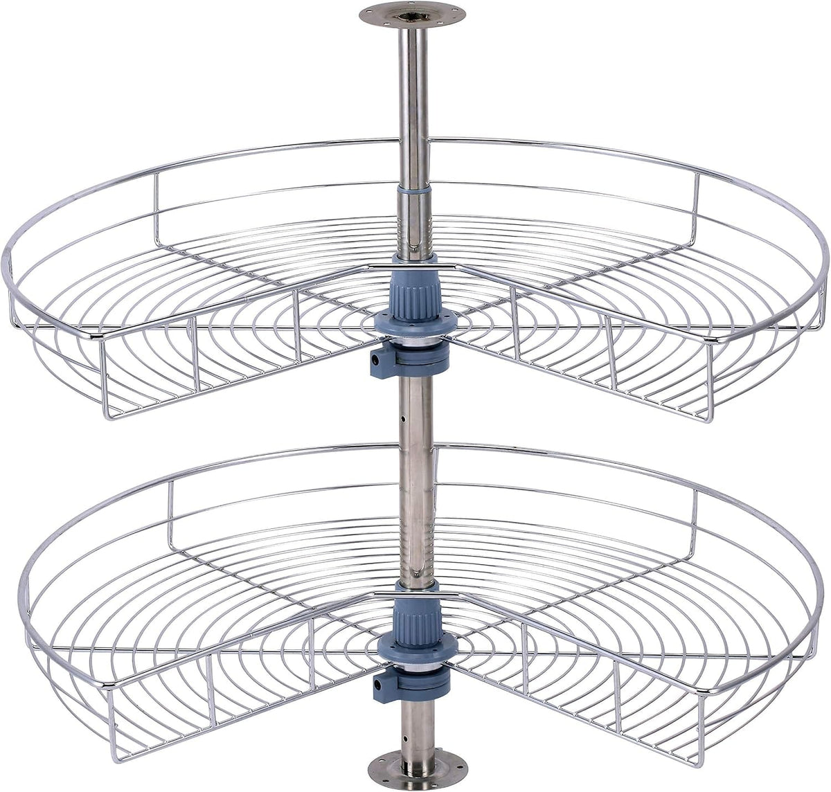 Lazy Susan 24" Diameter - 270 Degree Double Rack Stainless Steel